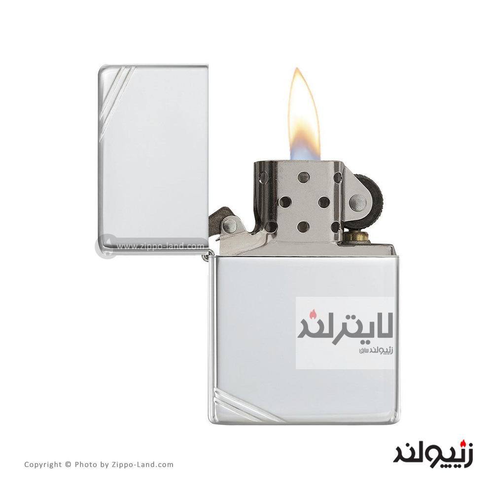 فندک زیپو مدل Sterling Silver Vintage With Slashes کد 14 2 فندک زیپو مدل Sterling Silver Vintage With Slashes کد 14 - Image 2