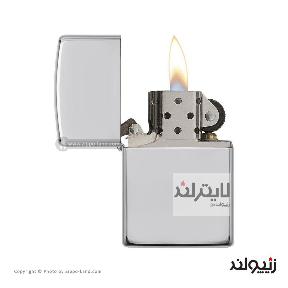 فندک زیپو مدل High Polish Sterling Silver کد 15 2 فندک زیپو مدل High Polish Sterling Silver کد 15 - Image 2