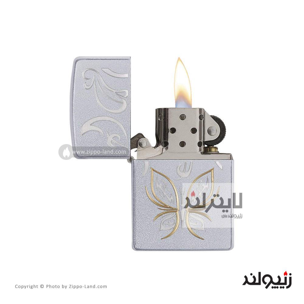 فندک زیپو مدل Golden Butterfly کد 24339 2 فندک زیپو مدل Golden Butterfly کد 24339 - Image 2