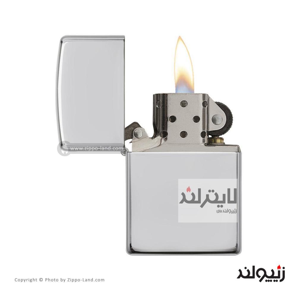 فندک زیپو مدل Armor High Polish Sterling Silver کد 26 2 فندک زیپو مدل Armor High Polish Sterling Silver کد 26 - Image 2