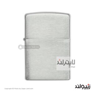 فندک زیپو مدل Armor Brushed Sterling Silver کد 27