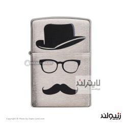 فندک زیپو مدل Mustache And Hat کد 28648