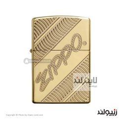 فندک زیپو مدل Coiled High Polish Brass کد 29625