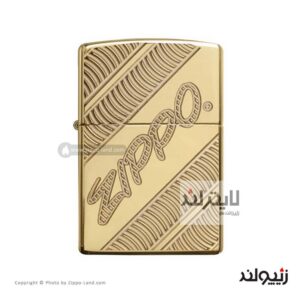 فندک زیپو مدل Coiled High Polish Brass کد 29625