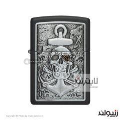 فندک زیپو مدل Skull Anchor Emblem Design کد 48122