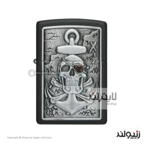 فندک زیپو مدل Skull Anchor Emblem Design کد 48122