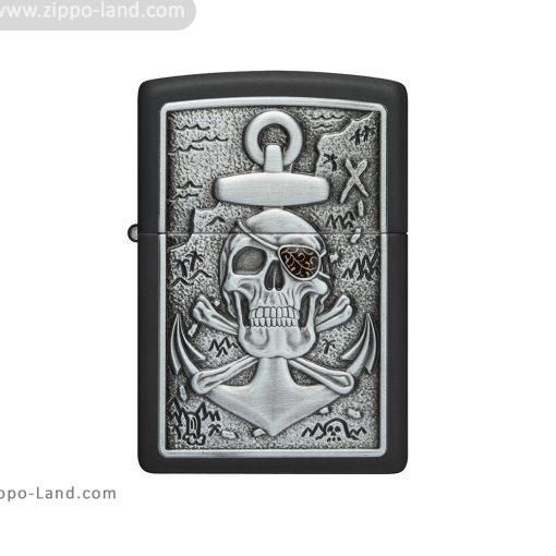 فندک زیپو مدل Skull Anchor Emblem Design کد 48122
