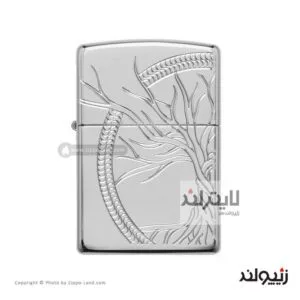 Ùندک زیپو مدل Sterling Silver Tree Of Life Design کد 49552