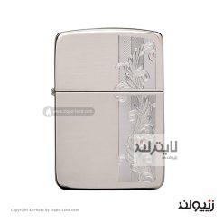 فندک زیپو مدل Sterling Silver Herringbone Filigree Design کد 49558