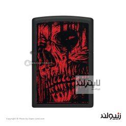 فندک زیپو مدل Red Skull Design کد 49775