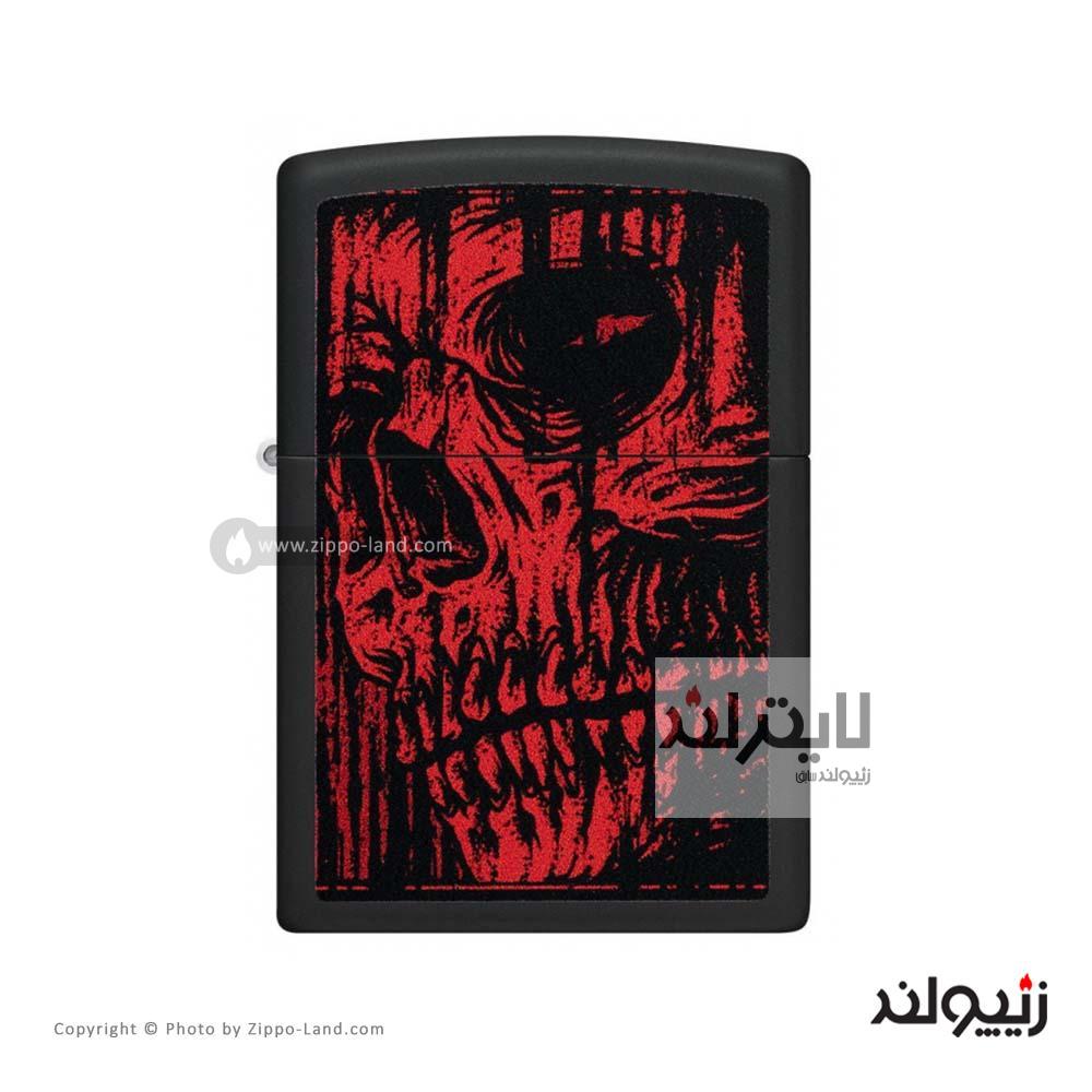 فندک زیپو مدل Red Skull Design کد 49775 1 فندک زیپو مدل Red Skull Design کد 49775