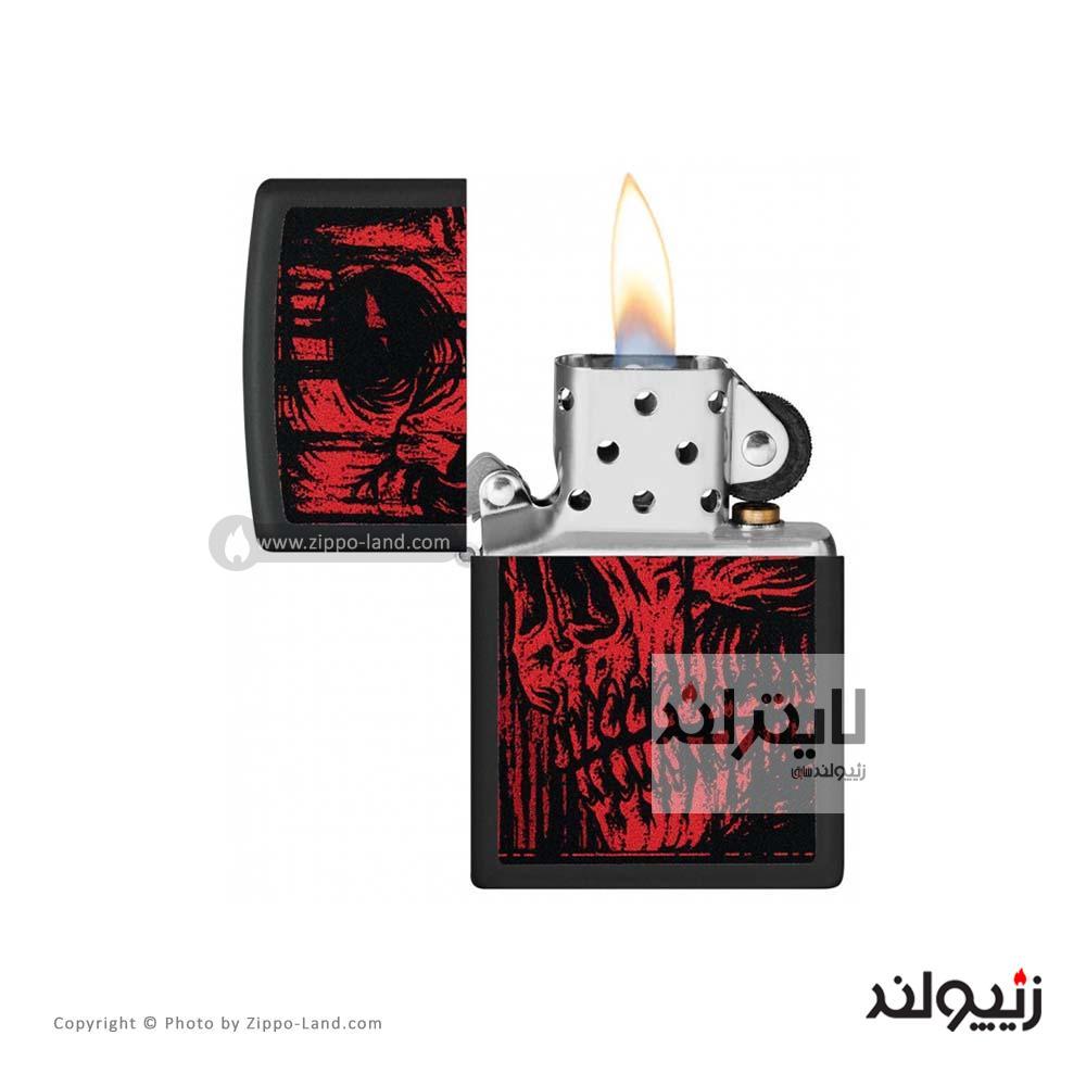 فندک زیپو مدل Red Skull Design کد 49775 2 فندک زیپو مدل Red Skull Design کد 49775 - Image 2