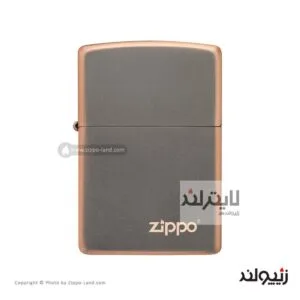 فندک زیپو مدل Rustic Bronze Zippo Logo مدل 49839zl