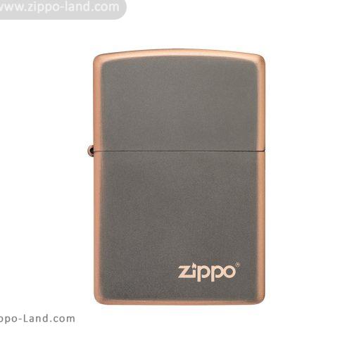 فندک زیپو مدل Rustic Bronze Zippo Logo مدل 49839zl