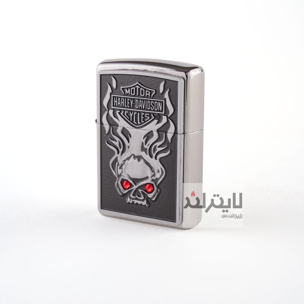 فندک زیپو مدل Harley Davidson Skull Emblem کد 28267 1 فندک زیپو مدل Harley Davidson Skull Emblem کد 28267