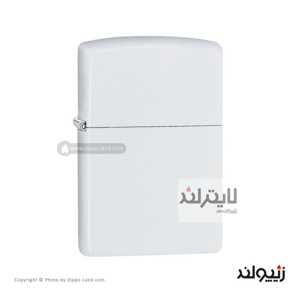 فندک زیپو مدل Classic White Matte کد 214 2 فندک زیپو مدل Classic White Matte کد 214 - Image 2