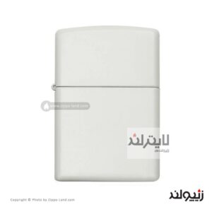 فندک زیپو مدل Classic White Matte کد 214
