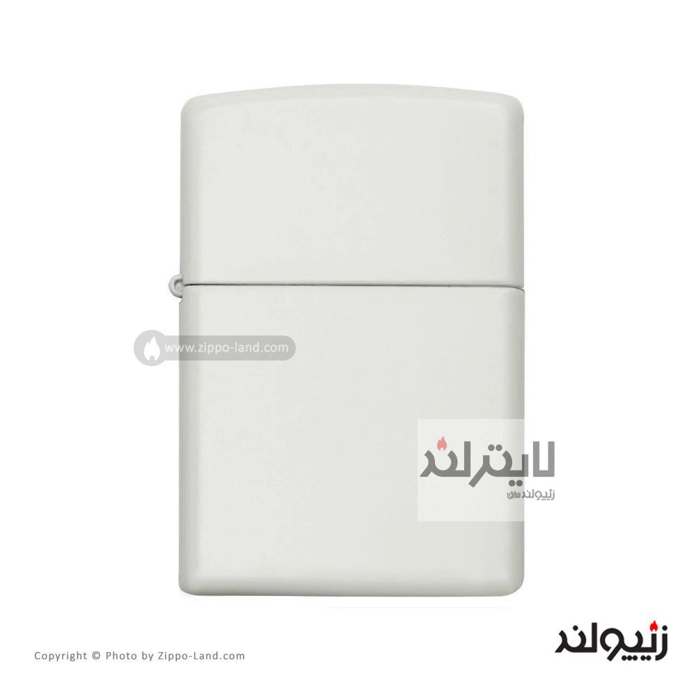 فندک زیپو مدل Classic White Matte کد 214 1 فندک زیپو مدل Classic White Matte کد 214