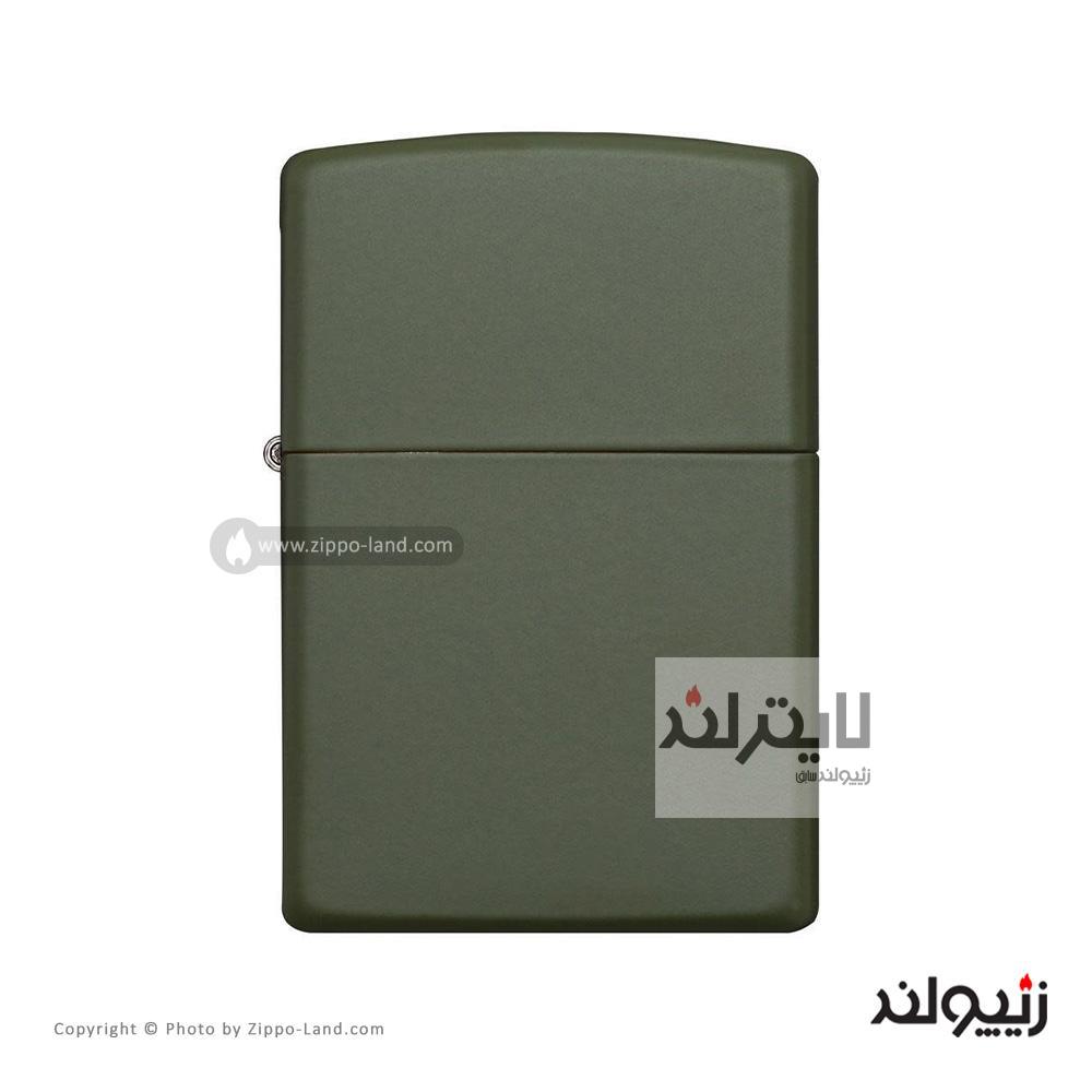 فندک زیپو مدل Classic Green Matte کد 221 1 فندک زیپو مدل Classic Green Matte کد 221