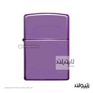 فندک زیپو مدل Classic High Polish Purple کد 24747