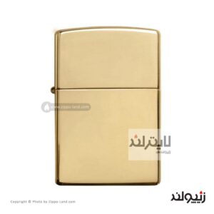 فندک زیپو مدل Classic High Polish Brass کد 254b