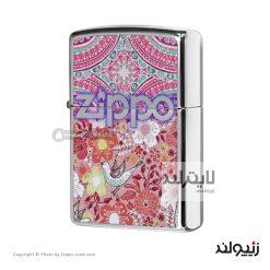 فندک زیپو مدل Boho 4 Flowers Patterns کد 28851