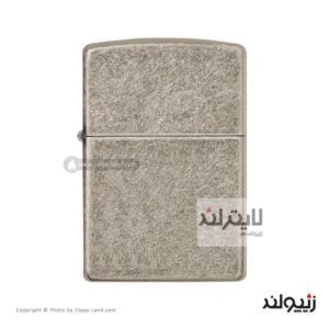 فندک زیپو مدل Armor Antique Silver Plate کد 28973