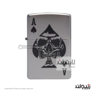 فندک زیپو مدل Skull Ace Of Spades Design کد 49426