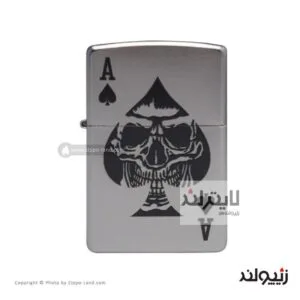 فندک زیپو مدل Skull Ace Of Spades Design کد 49426