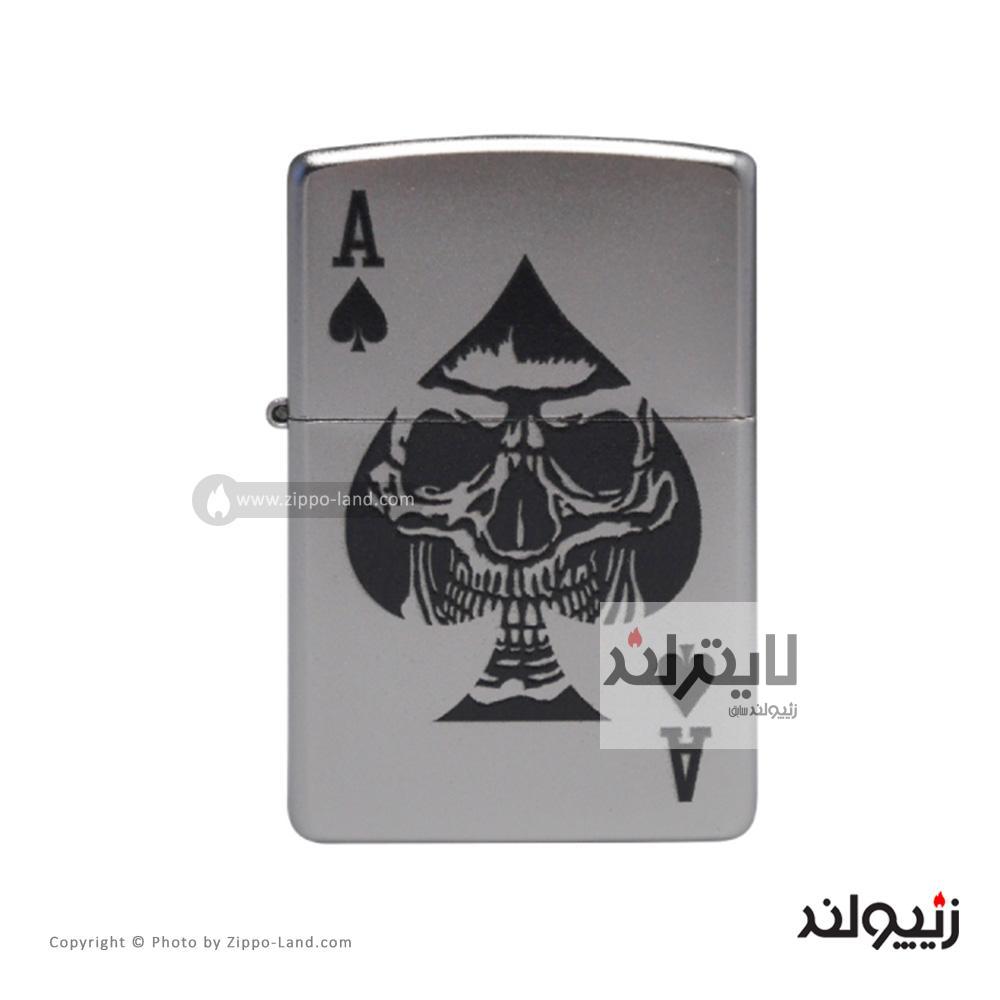 فندک زیپو مدل Skull Ace Of Spades Design کد 49426 1 فندک زیپو مدل Skull Ace Of Spades Design کد 49426