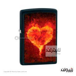 فندک زیپو مدل Flaming Heart کد 28313