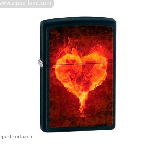 فندک زیپو مدل Flaming Heart کد 28313