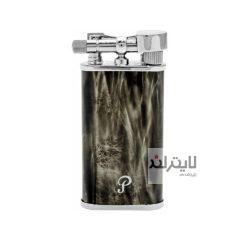 فندک گازی پترسون طوسی طرح سنگ