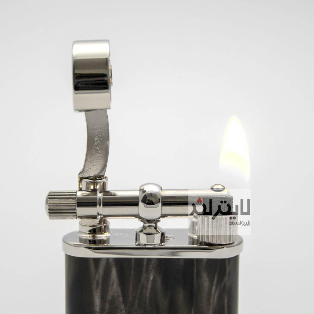 فندک گازی پترسون طوسی طرح سنگ 2 فندک گازی پترسون طوسی طرح سنگ - Image 2