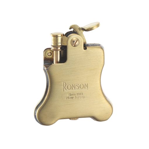 فندک بنزینی رونسون مدل Banjo Brass Satin کد R010026