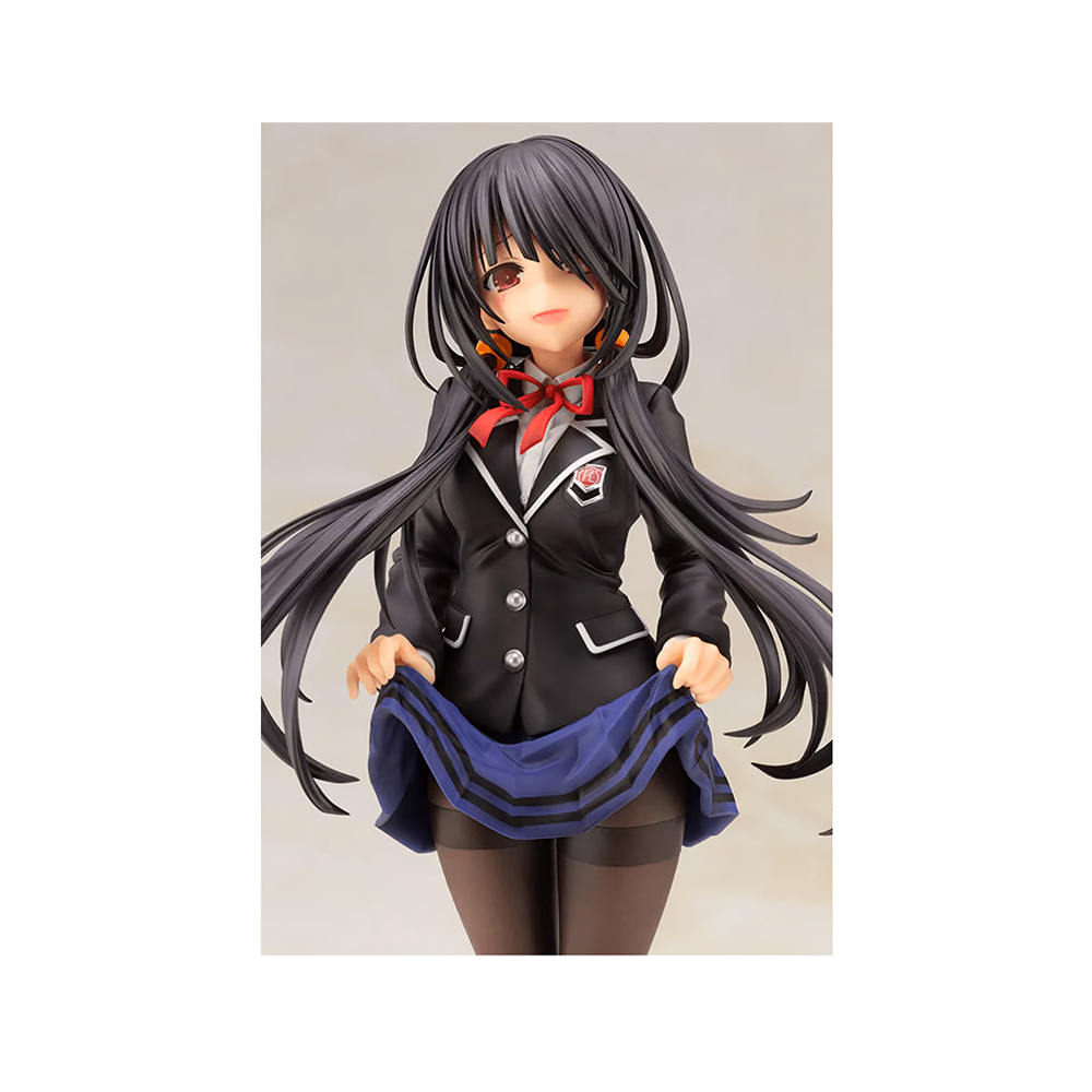 فیگور Kurumi Tokisaki در یونیفورم مدرسه ساخت شرکت Kotobukiya 3 صورت فیگور Kurumi Tokisaki در یونیفورم مدرسه