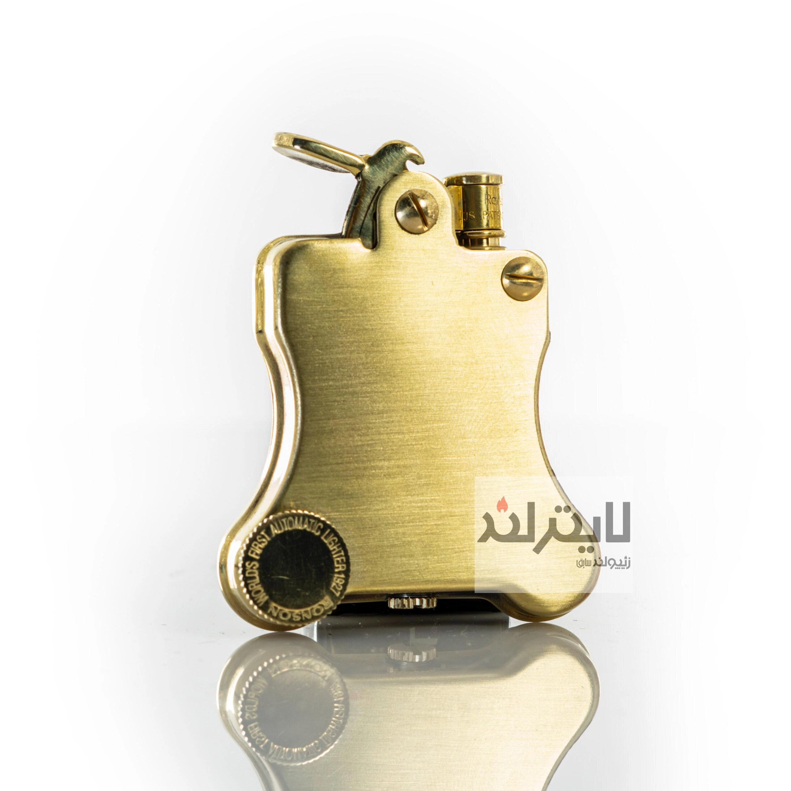 فندک بنزینی رونسون مدل Banjo Brass Satin کد R010026 - Image 2