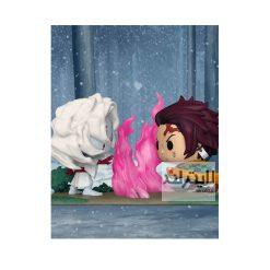 فیگور Tanjiro و Rubi در حال مبارزه از انیمه Demon Slayer