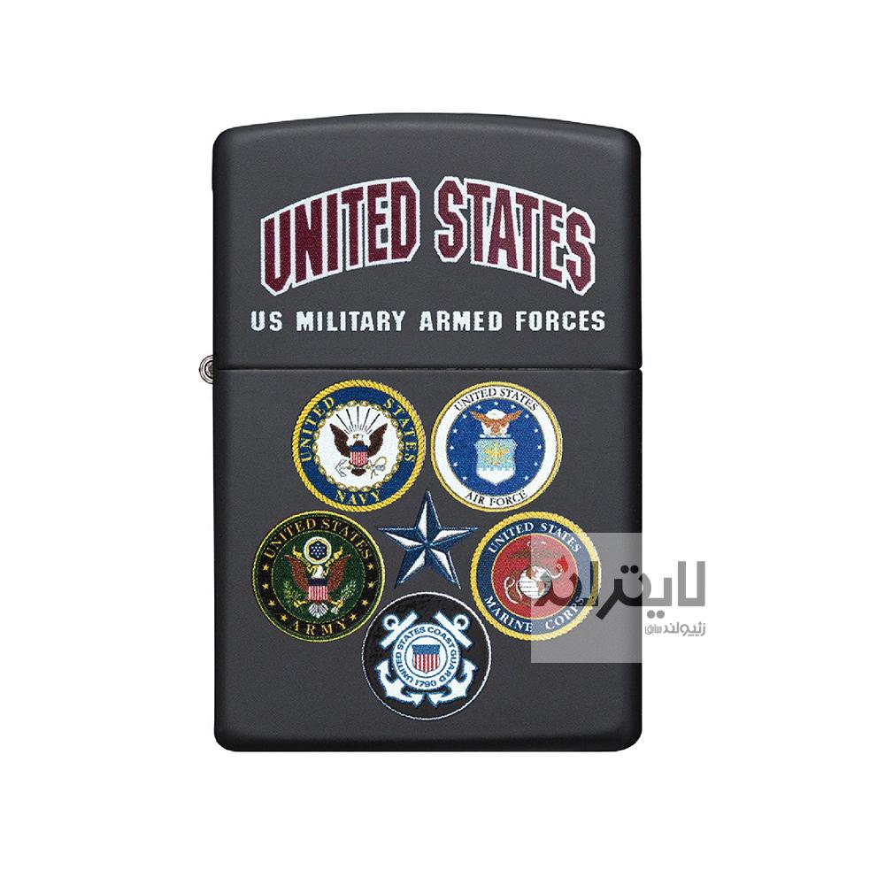 فندک زیپو مدل Us Military Armed کد 28898 1 فندک زیپو مدل Us Military Armed کد 28898