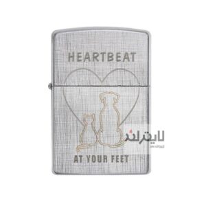 فندک زیپو مدل Cat and Dog کد 29258