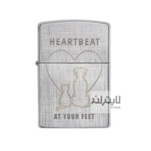 فندک زیپو مدل Cat and Dog کد 29258