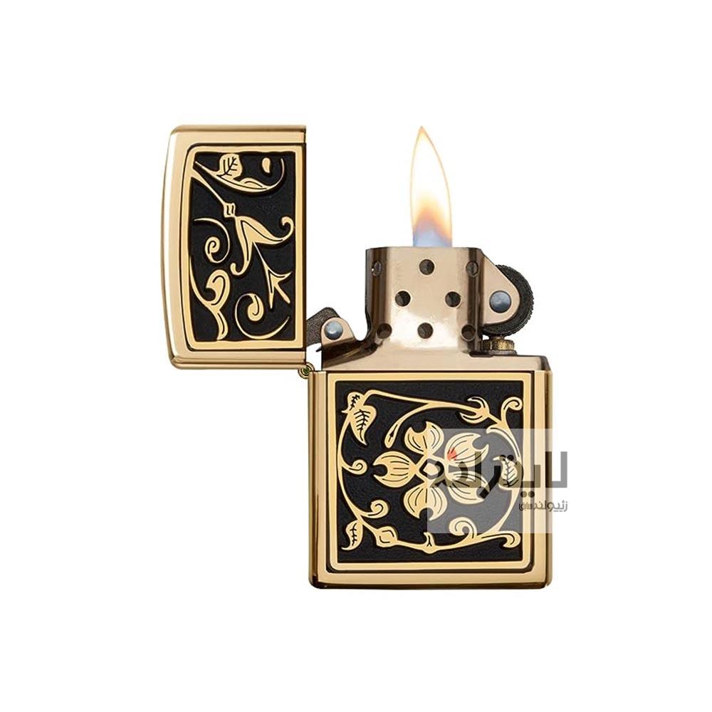 فندک زیپو اصل مدل Gold Floral Flourish کد 20903 2 فندک زیپو اصل مدل Gold Floral Flourish کد 20903 - Image 2