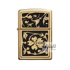 فندک زیپو مدل Gold Floral Flourish کد 20903