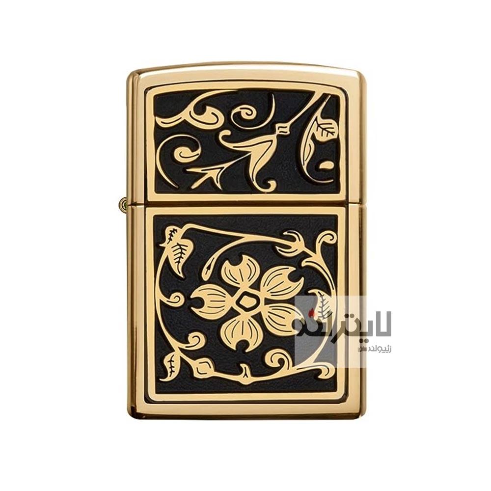 فندک زیپو اصل مدل Gold Floral Flourish کد 20903 1 فندک زیپو مدل Gold Floral Flourish کد 20903
