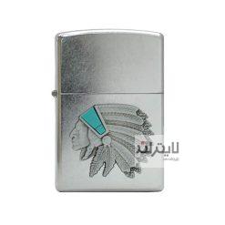 فندک زیپو مدل Native Chief Emblem Street Chrome کد 24063