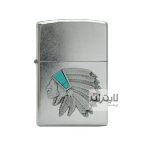 فندک زیپو مدل Native Chief Emblem Street Chrome کد 24063