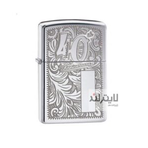 فندک زیپو مدل 40th Anniversary Venetian Floral Design کد 28789