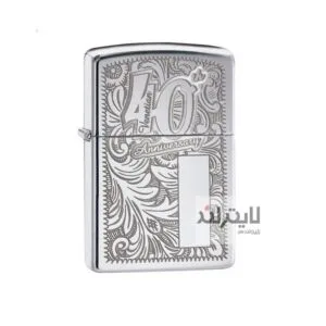 فندک زیپو مدل 40th Anniversary Venetian Floral Design کد 28789