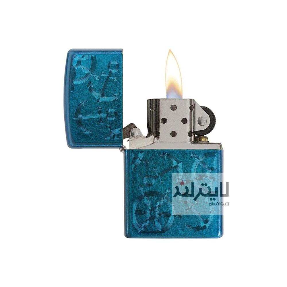 فندک زیپو مدل Iced Nautical Cerulean Blue کد 29251 2 فندک زیپو مدل Iced Nautical Cerulean Blue کد 29251 - Image 2