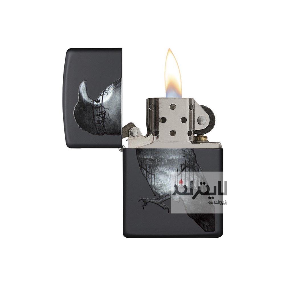 فندک زیپو مدل Double Exposed Raven کد 29407 2 فندک زیپو مدل Double Exposed Raven کد 29407 - Image 2